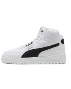 PUMA - SNEAKERS DA UOMO BIANCA, NERA E GOLD SHUFFLE DOWNTOWN MID  , 402598-01