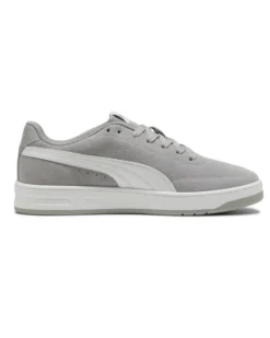 PUMA - SNEAKERS DA UOMO GRIGIA E BIANCA COURT CLASSIC CLEAN SD, 402680-02