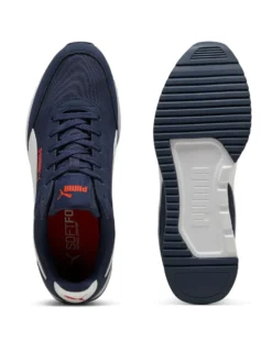 PUMA -SNEAKERS DA UOMO R78 LIGHTWIND BLU, BIANCA E ROSSA - 400267-05