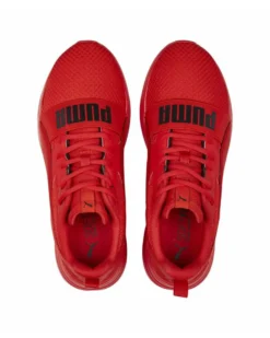 PUMA - Sneakers da uomo rossa in mesh traspirante con soletta in memory foam - WIRED RUN PURE