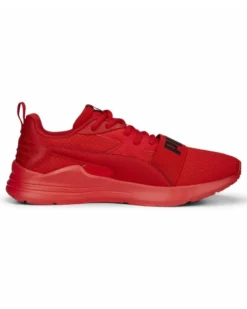 PUMA - Sneakers da uomo rossa in mesh traspirante con soletta in memory foam - WIRED RUN PURE