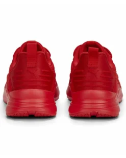 PUMA - Sneakers da uomo rossa in mesh traspirante con soletta in memory foam - WIRED RUN PURE