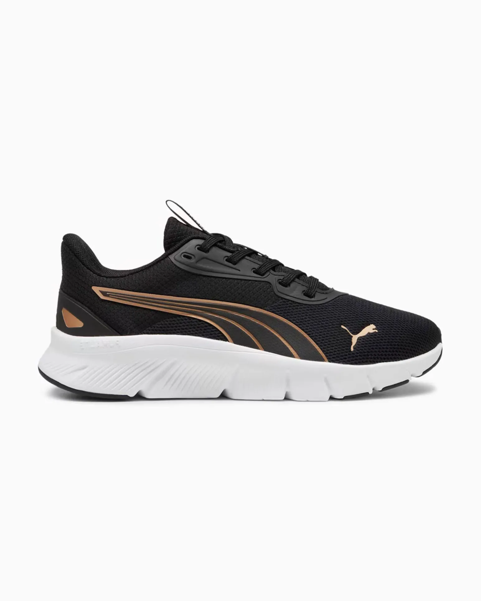 PUMA - SNEAKERS FLEXFOCUS LITE MODERN NERA CON DETTAGLI ORO DA DONNA, 310093-08