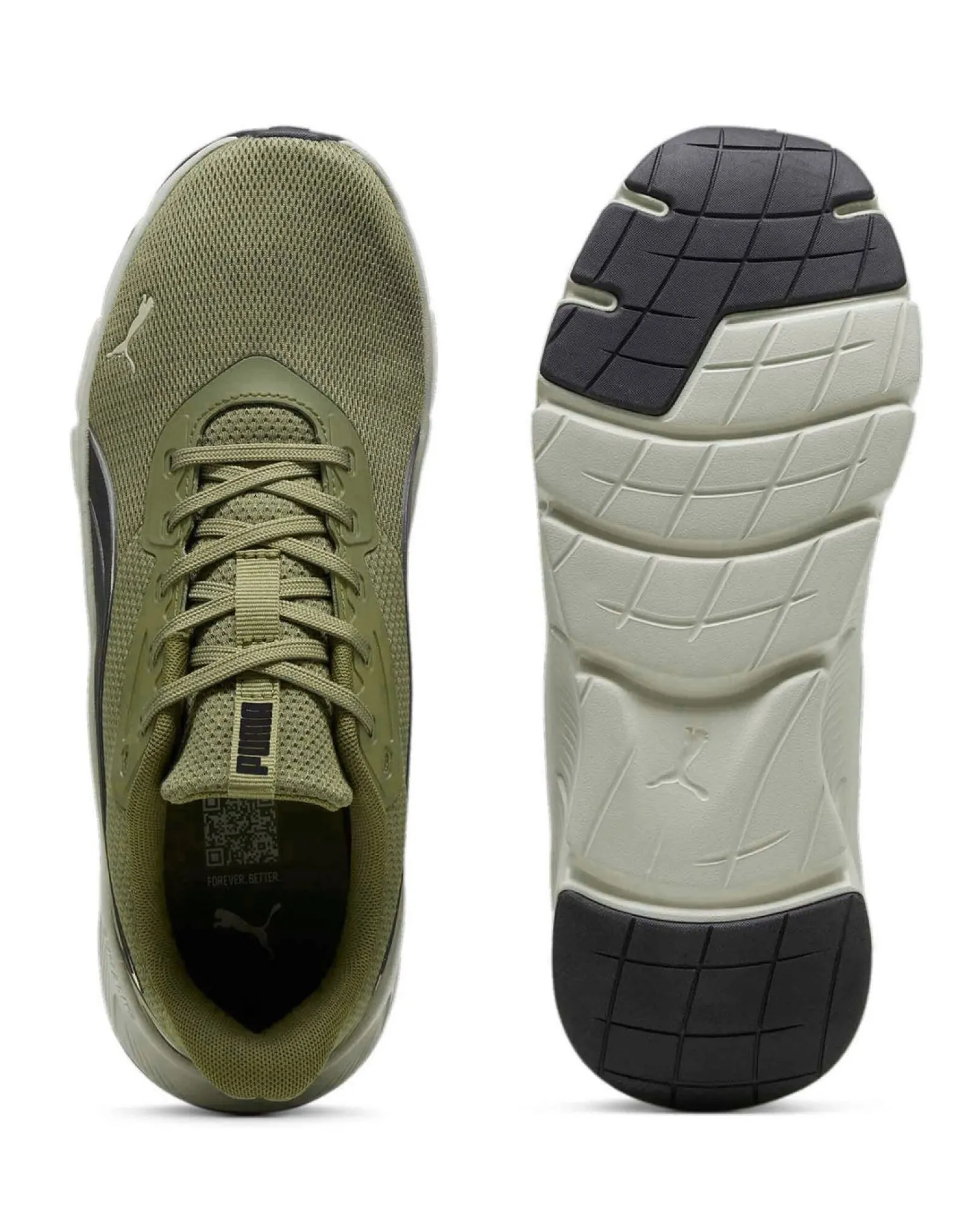 PUMA - SNEAKERS FLEXFOCUS LITE MODERN VERDE CON DETTAGLI NERI E GRIGI DA UOMO, 310093-06