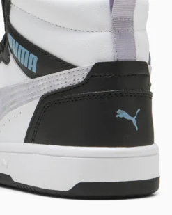 PUMA - SNEAKERS JUNIOR BIANCA, NERA E GRIGIA REBOUND V6 MID SPACE BELLE GS,  DAL 36 AL 39, 402768-02