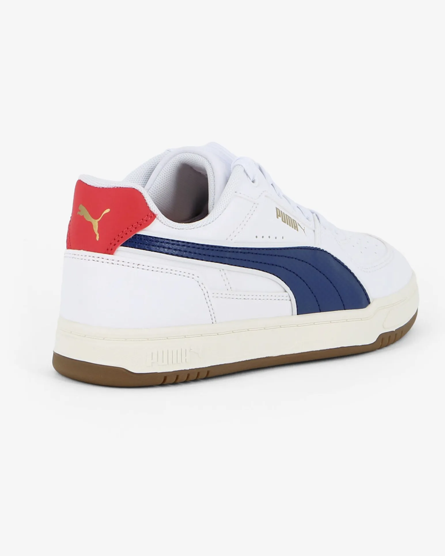 PUMA - SNEAKERS JUNIOR CAVEN III RETRO AC+GS BIANCA, BLU E ROSSA DAL 36 AL 39, 406896-01