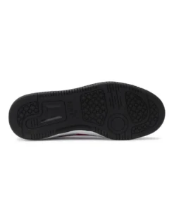 PUMA - SNEAKERS JUNIOR REBOUND V6 LO GS BIANCHE CON DETTAGLI NERI E ROSSI DAL 36 AL 39, 393833-04