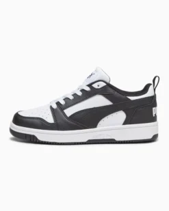 PUMA - SNEAKERS JUNIORREBOUND V6 LO GS BIANCHE CON DETTAGLI NERI DAL 36 AL 39, 393833-01