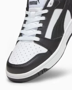 PUMA - SNEAKERS JUNIORREBOUND V6 LO GS BIANCHE CON DETTAGLI NERI DAL 36 AL 39, 393833-01