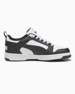 PUMA - SNEAKERS JUNIORREBOUND V6 LO GS BIANCHE CON DETTAGLI NERI DAL 36 AL 39, 393833-01