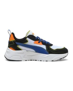 PUMA - SNEAKERS JUNIOR TRINITY LITE STARBLITZ GS BIANCA, NERA, BLU, ARANCIO, NUMERATA 36/39 - 400662-02