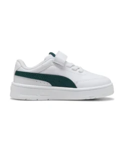 PUMA - SNEAKERS KIDS BIANCA E VERDE COURT CLASSIC CLEAN TD DAL 20 AL 27,  403752-04