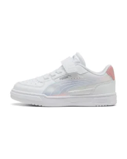 PUMA - SNEAKERS KIDS CAVEN III HOLO 2.0 PS BIANCA CON DETTAGLI ROSA DAL 28 AL 35, 406894-01