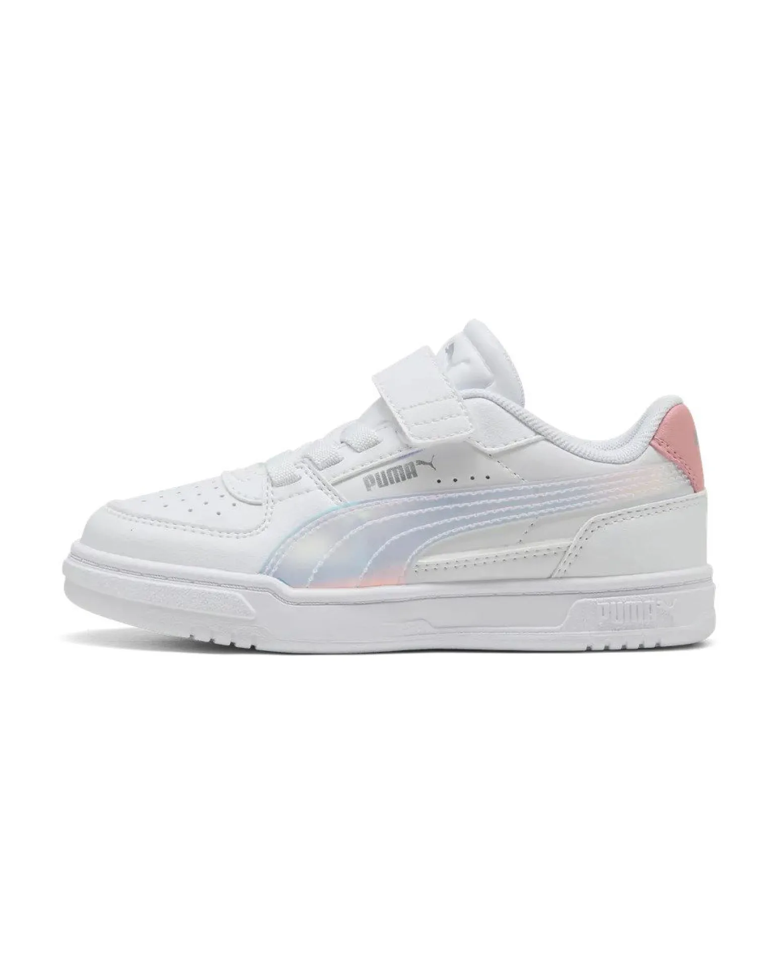 PUMA - SNEAKERS KIDS CAVEN III HOLO 2.0 PS BIANCA CON DETTAGLI ROSA DAL 28 AL 35, 406894-01
