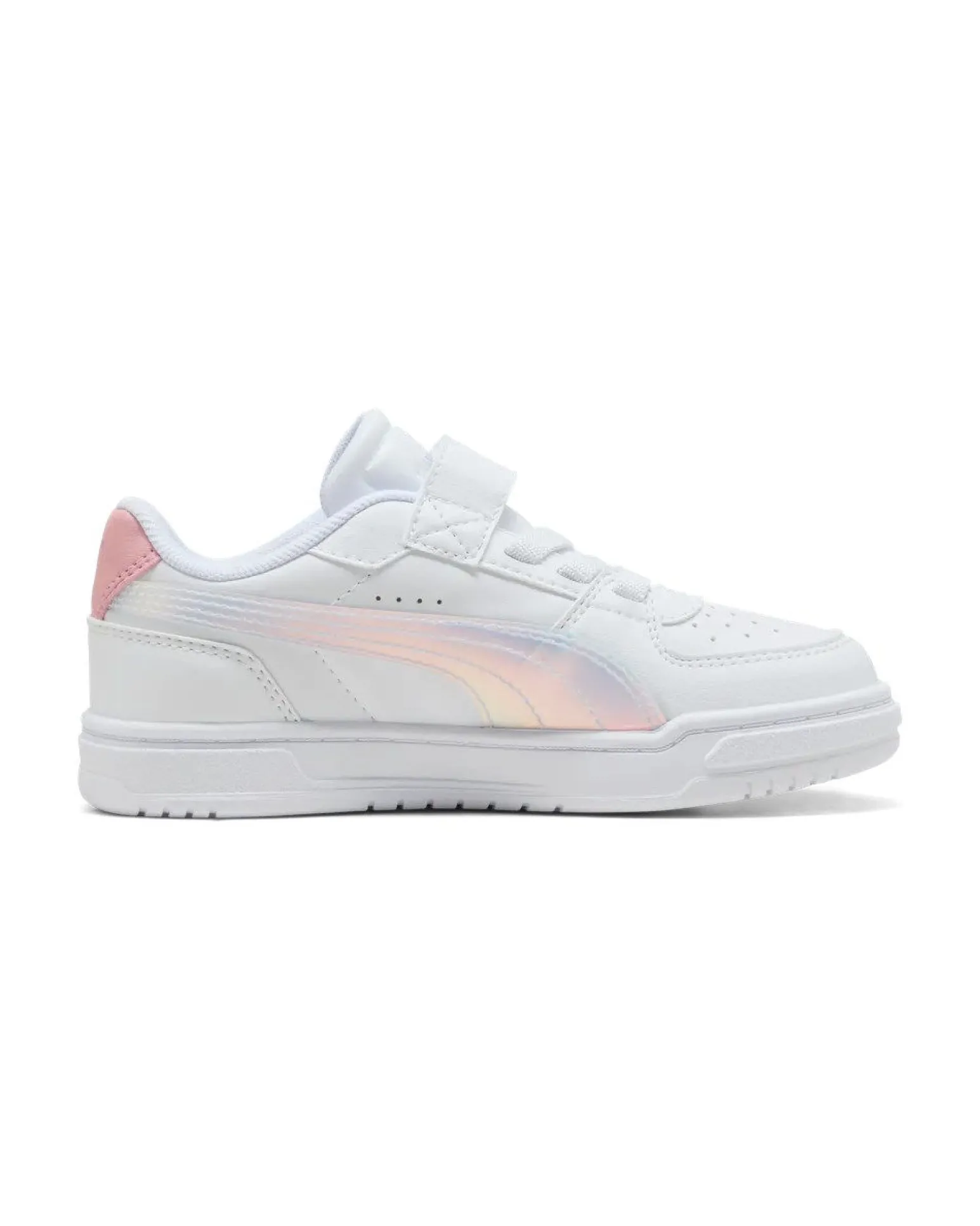 PUMA - SNEAKERS KIDS CAVEN III HOLO 2.0 PS BIANCA CON DETTAGLI ROSA DAL 28 AL 35, 406894-01