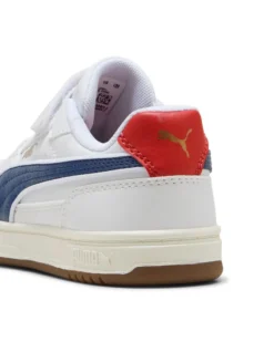 PUMA - SNEAKERS KIDS CAVEN III RETRO AC+TD BIANCA CON DETTAGLI BLU E ROSSI  DAL 20 AL 27, 406898-01