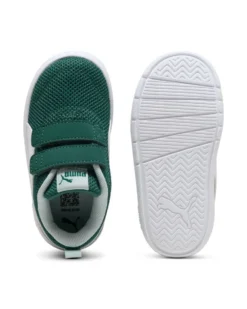 PUMA - SNEAKERS KIDS COURTFLEX V3 MESH TD BIANCA E VERDE DAL 20 AL 23, 398086-18