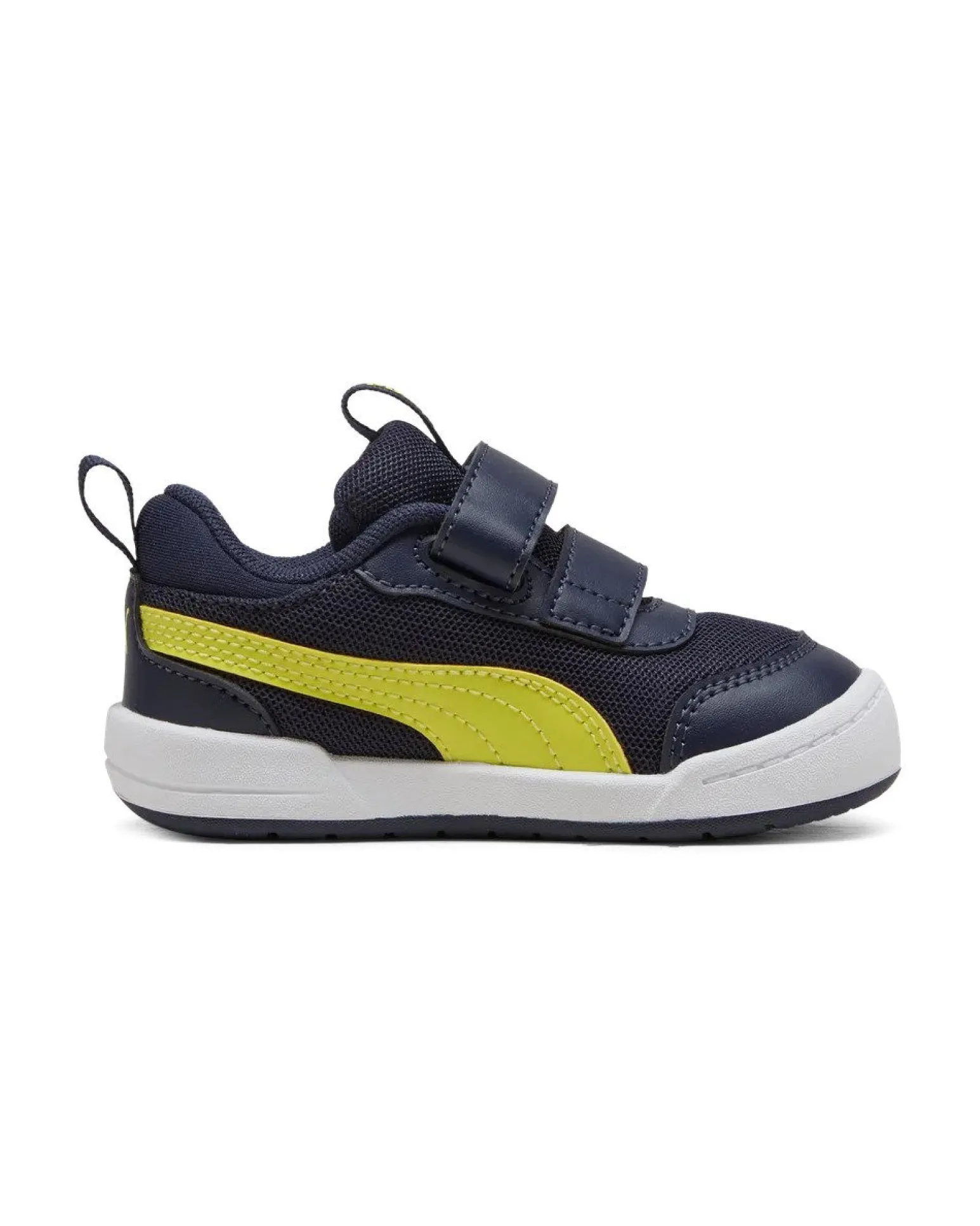 PUMA - SNEAKERS KIDS MULTIFLEX 2 MESH V TD BLU E GIALLO FLUO, NUMERATA DAL 20 AL 27, 405647-02