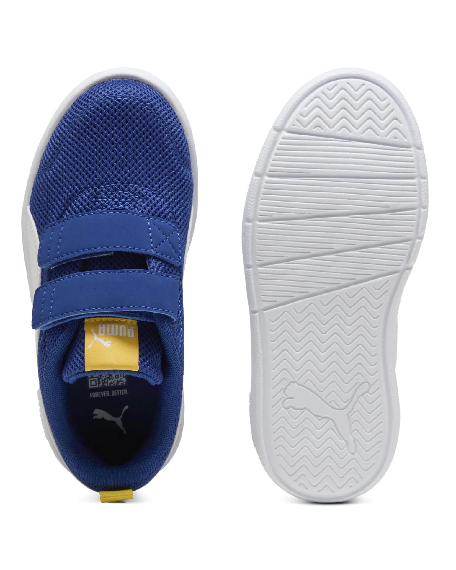 PUMA - SNEAKERS KIDS OURTFLEX V3 MESH BLU, BIANCA E GIALLA DAL 28 AL 35, 398085-05