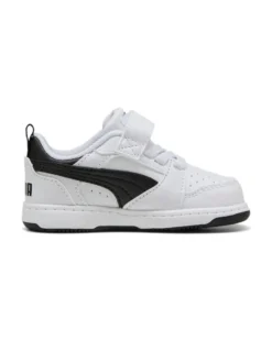 PUMA - SNEAKERS KIDS REBOUND V6 LO AC+TD BIANCHE CON DETTAGLI NERI   DAL 20 AL 27, 397420-02