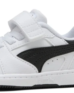 PUMA - SNEAKERS KIDS REBOUND V6 LO AC+TD BIANCHE CON DETTAGLI NERI   DAL 20 AL 27, 397420-02