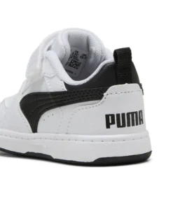 PUMA - SNEAKERS KIDS REBOUND V6 LO AC+TD BIANCHE CON DETTAGLI NERI   DAL 20 AL 27, 397420-02