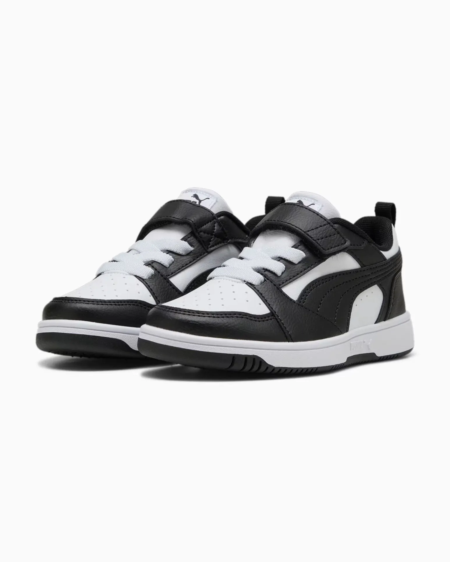 PUMA - SNEAKERS KIDS REBOUND V6 LO NERA CON DETTAGLI BIANCHI DAL 28 AL 35, 397419-01