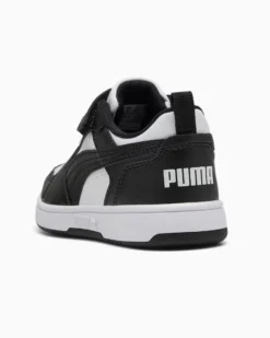 PUMA - SNEAKERS KIDS REBOUND V6 LO NERA CON DETTAGLI BIANCHI DAL 28 AL 35, 397419-01
