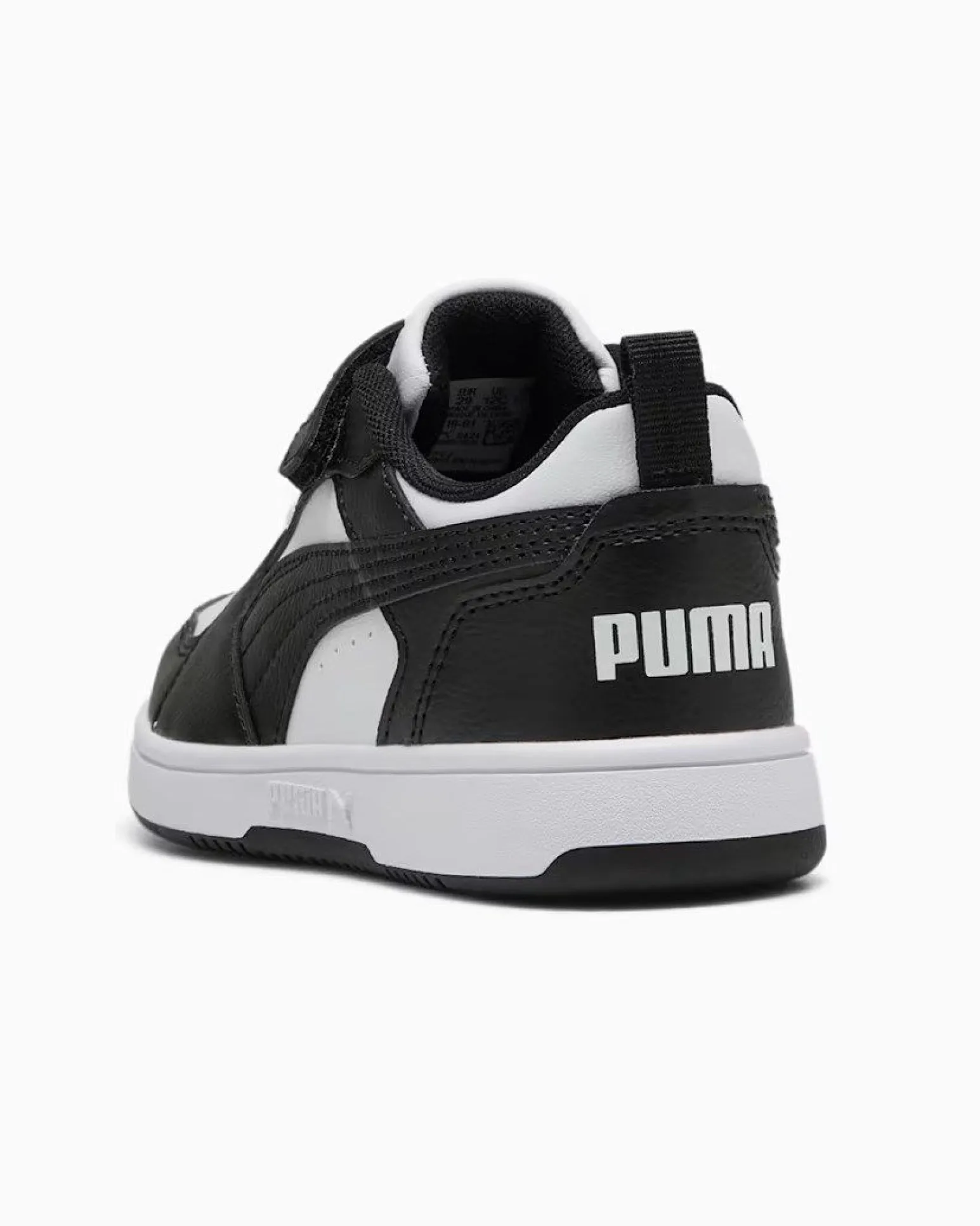 PUMA - SNEAKERS KIDS REBOUND V6 LO NERA CON DETTAGLI BIANCHI DAL 28 AL 35, 397419-01
