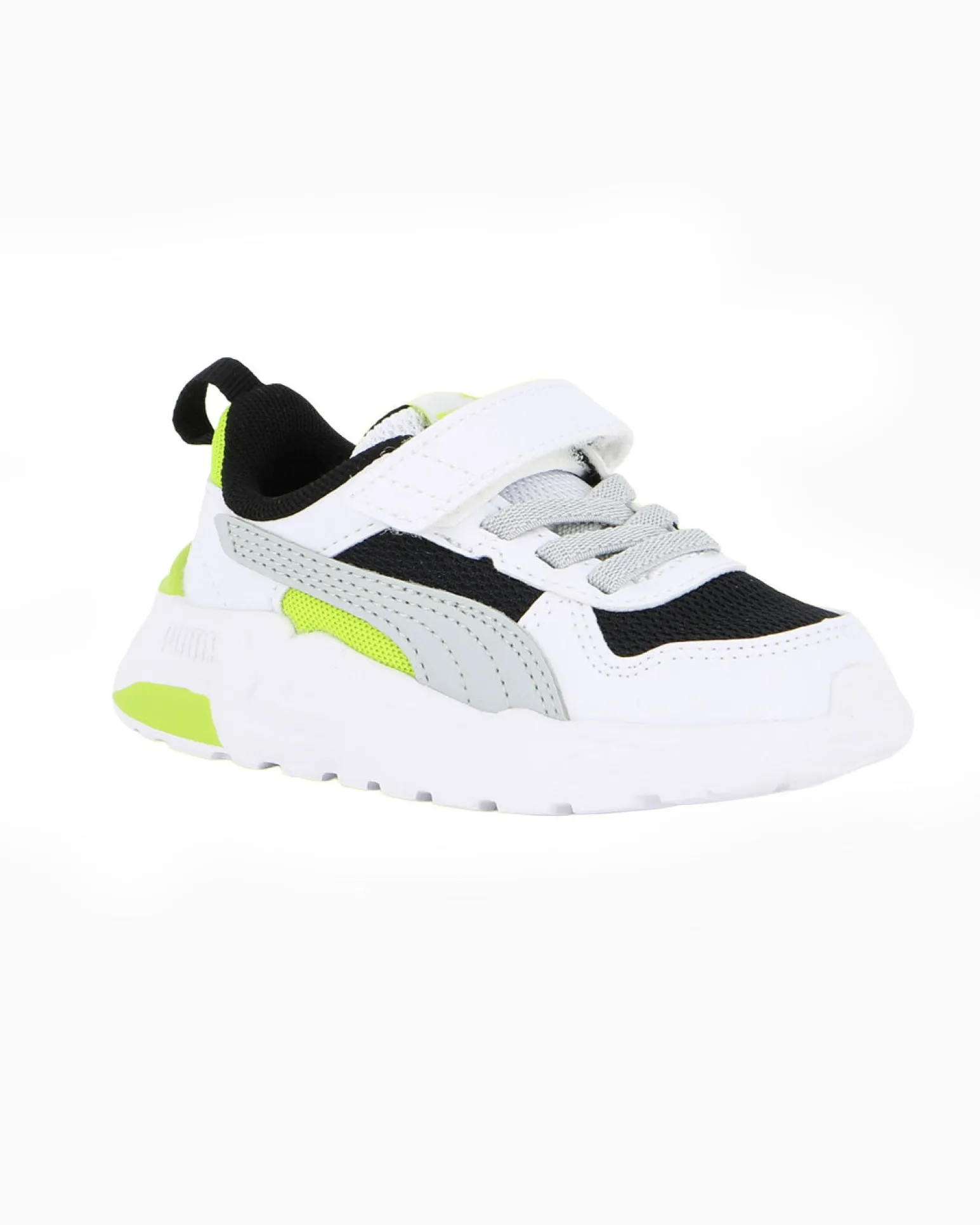 PUMA - SNEAKERS KIDS TRINITY 2 LT TD BIANCA, NERA, GRIGIA E LIME DAL 20 AL 27, 403705-13