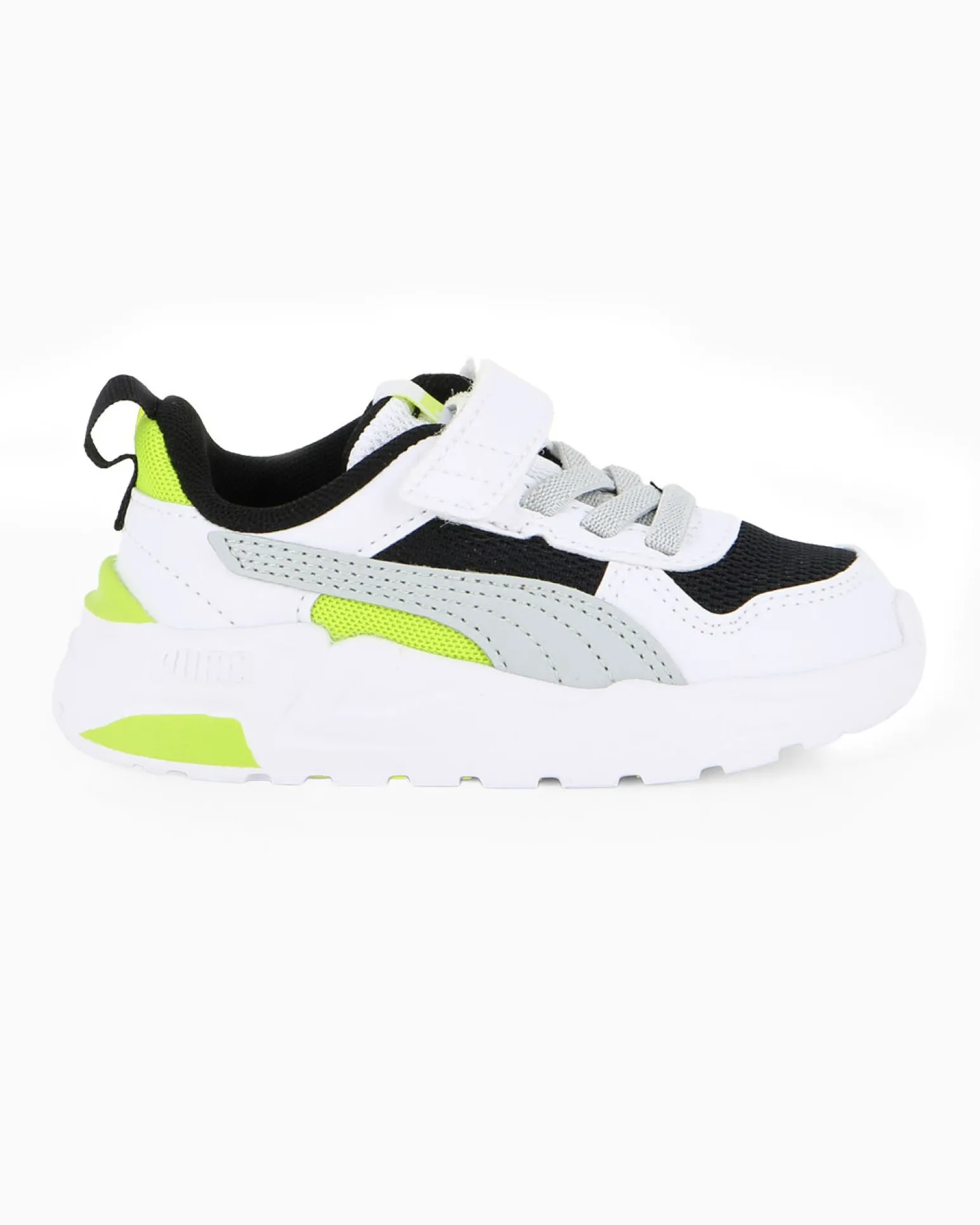 PUMA - SNEAKERS KIDS TRINITY 2 LT TD BIANCA, NERA, GRIGIA E LIME DAL 20 AL 27, 403705-13