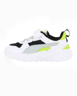 PUMA - SNEAKERS KIDS TRINITY 2 LT TD BIANCA, NERA, GRIGIA E LIME DAL 20 AL 27, 403705-13