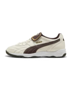 PUMA - SNEAKERS KING INDOOR BEIGE E MARRONE DA UOMO, 401683-18