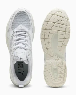 PUMA - SNEAKERS MILENIO TECH 2000 2TONE BIANCHE CON DETTAGLI SILVER E GRIGI DA UOMO, 404914-02