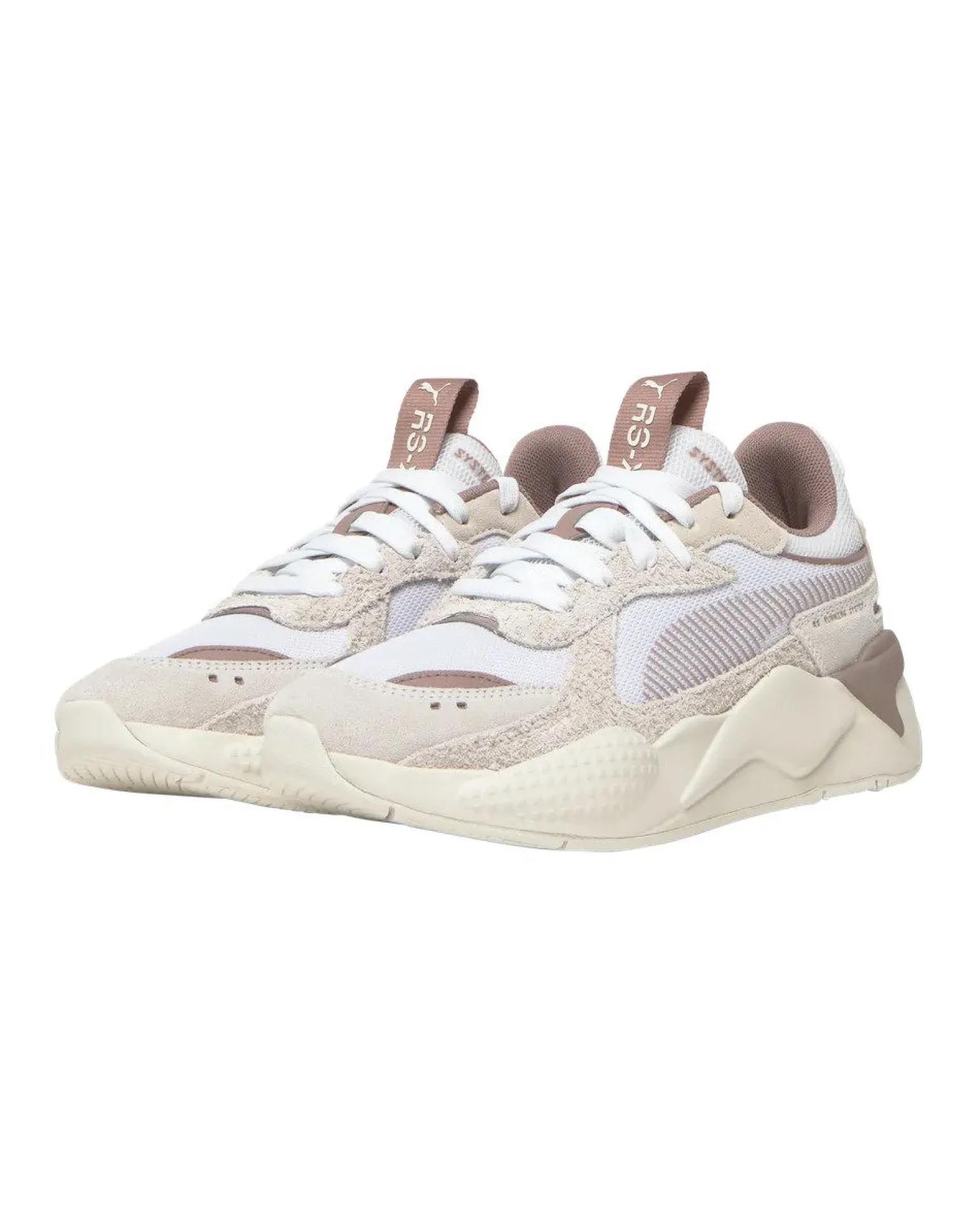 PUMA - SNEAKERS RS-X HERITAGE BIANCA, BEIGE E MARRONE DA DONNA, 398210-22