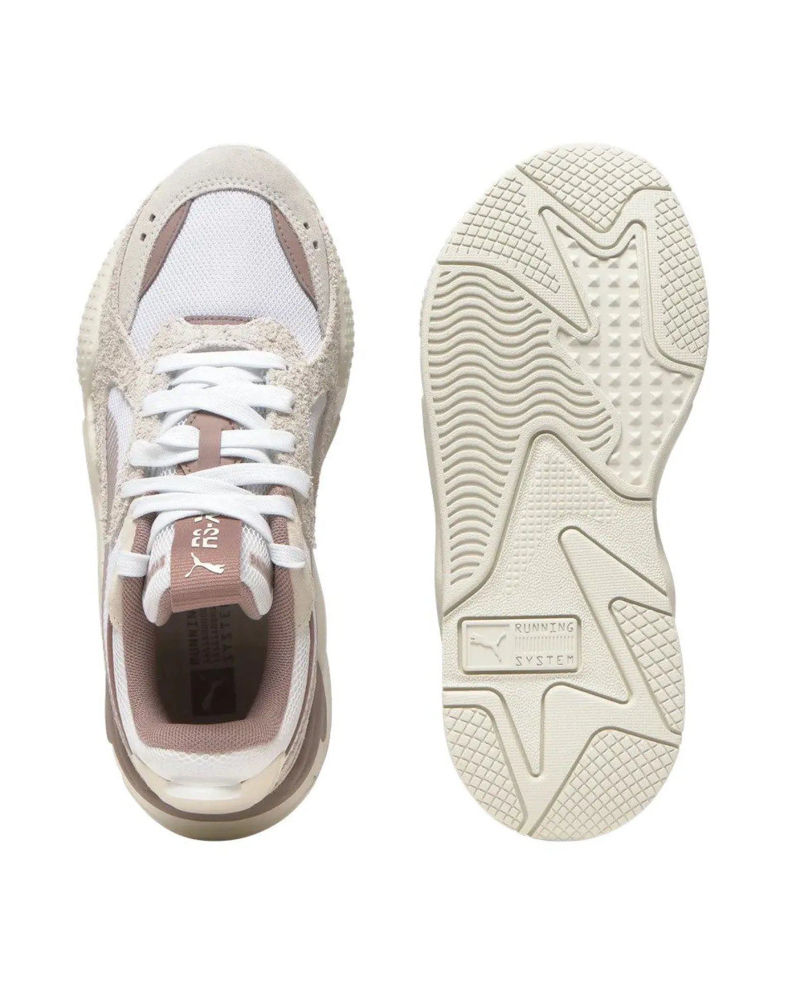 PUMA - SNEAKERS RS-X HERITAGE BIANCA, BEIGE E MARRONE DA DONNA, 398210-22