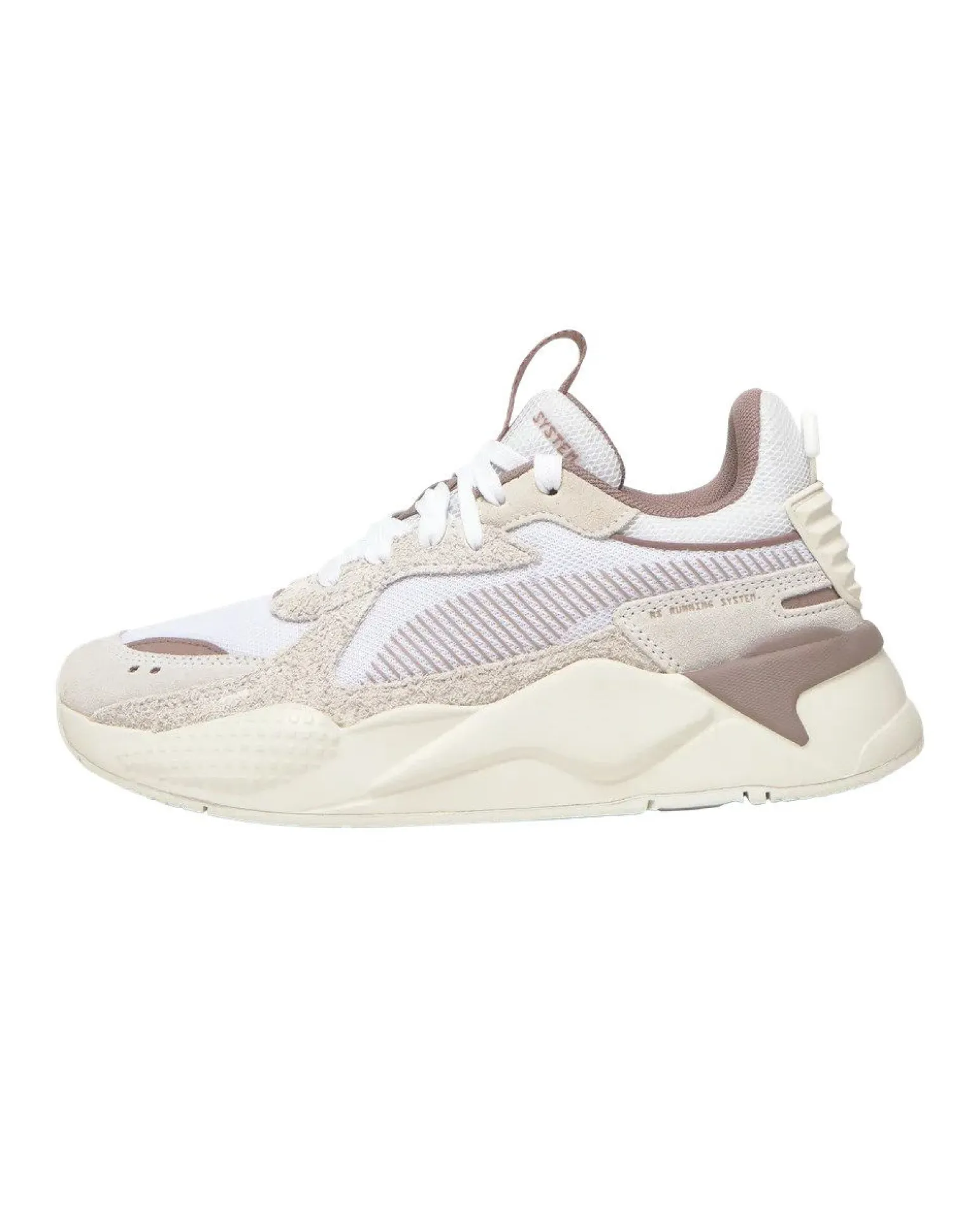 PUMA - SNEAKERS RS-X HERITAGE BIANCA, BEIGE E MARRONE DA DONNA, 398210-22