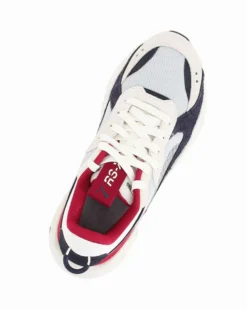 PUMA - SNEAKERS RS-X HERITAGE BIANCA, ROSSA, GRIGIA E CELESTE DA UOMO, 398210-17