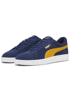 PUMA - SNEAKERS SMASH 3.0 BLU E GIALLE DA UOMO, 390984-11