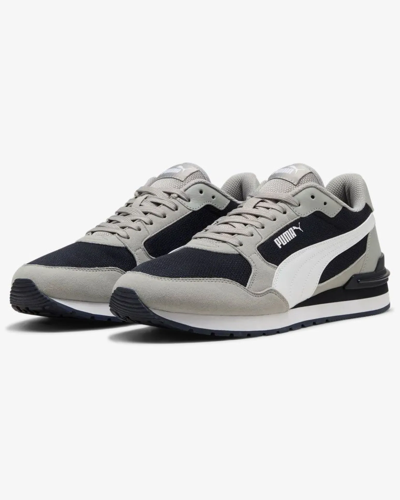 PUMA - SNEAKERS ST ST RUNNER V4 MESH -GRIGIA CON DETTAGLI BIANCHI E NERI DA UOMO, 399666-16