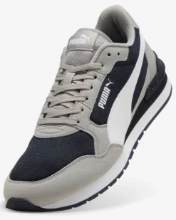 PUMA - SNEAKERS ST ST RUNNER V4 MESH -GRIGIA CON DETTAGLI BIANCHI E NERI DA UOMO, 399666-16