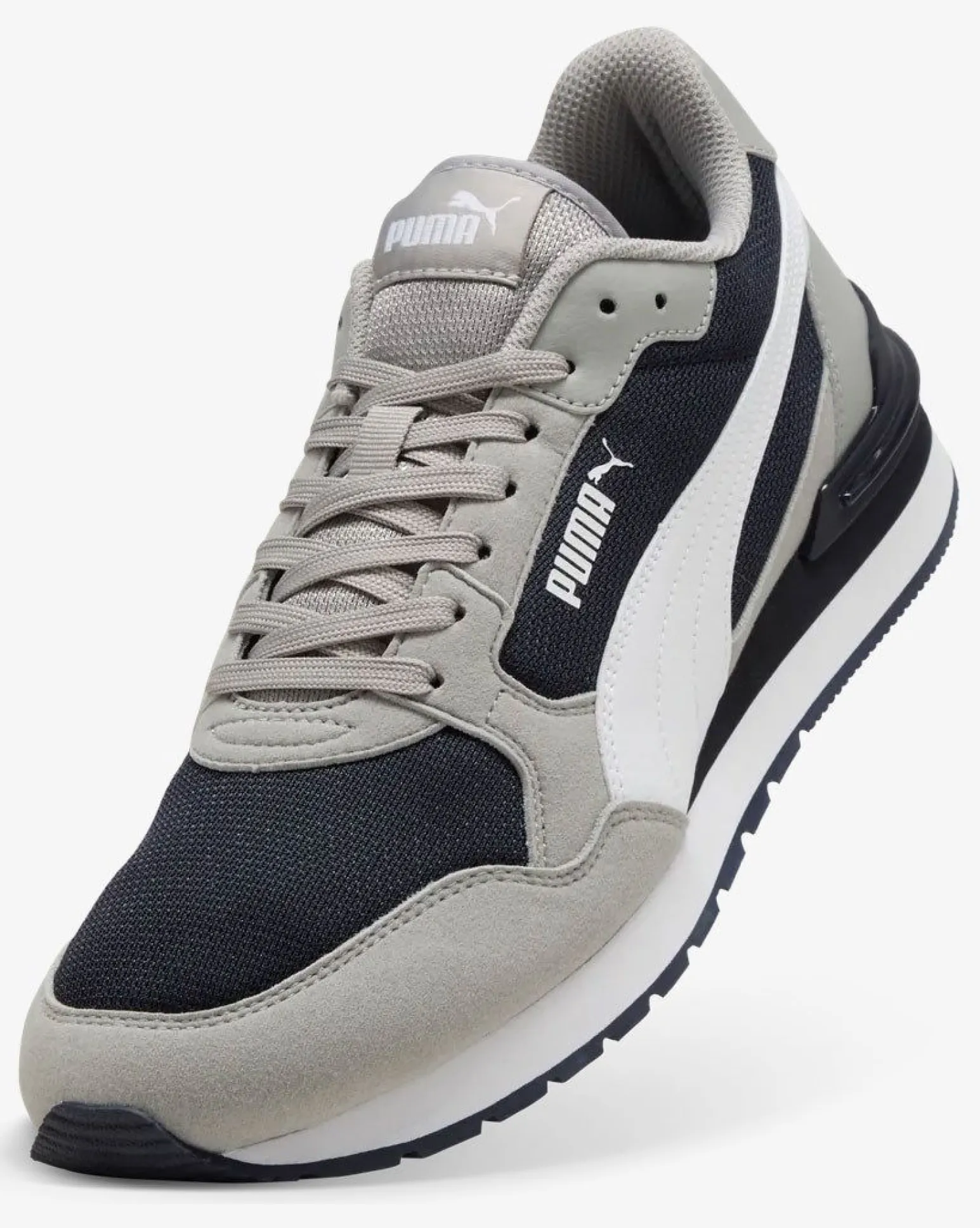 PUMA - SNEAKERS ST ST RUNNER V4 MESH -GRIGIA CON DETTAGLI BIANCHI E NERI DA UOMO, 399666-16