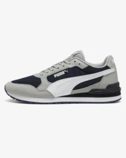 PUMA - SNEAKERS ST ST RUNNER V4 MESH -GRIGIA CON DETTAGLI BIANCHI E NERI DA UOMO, 399666-16