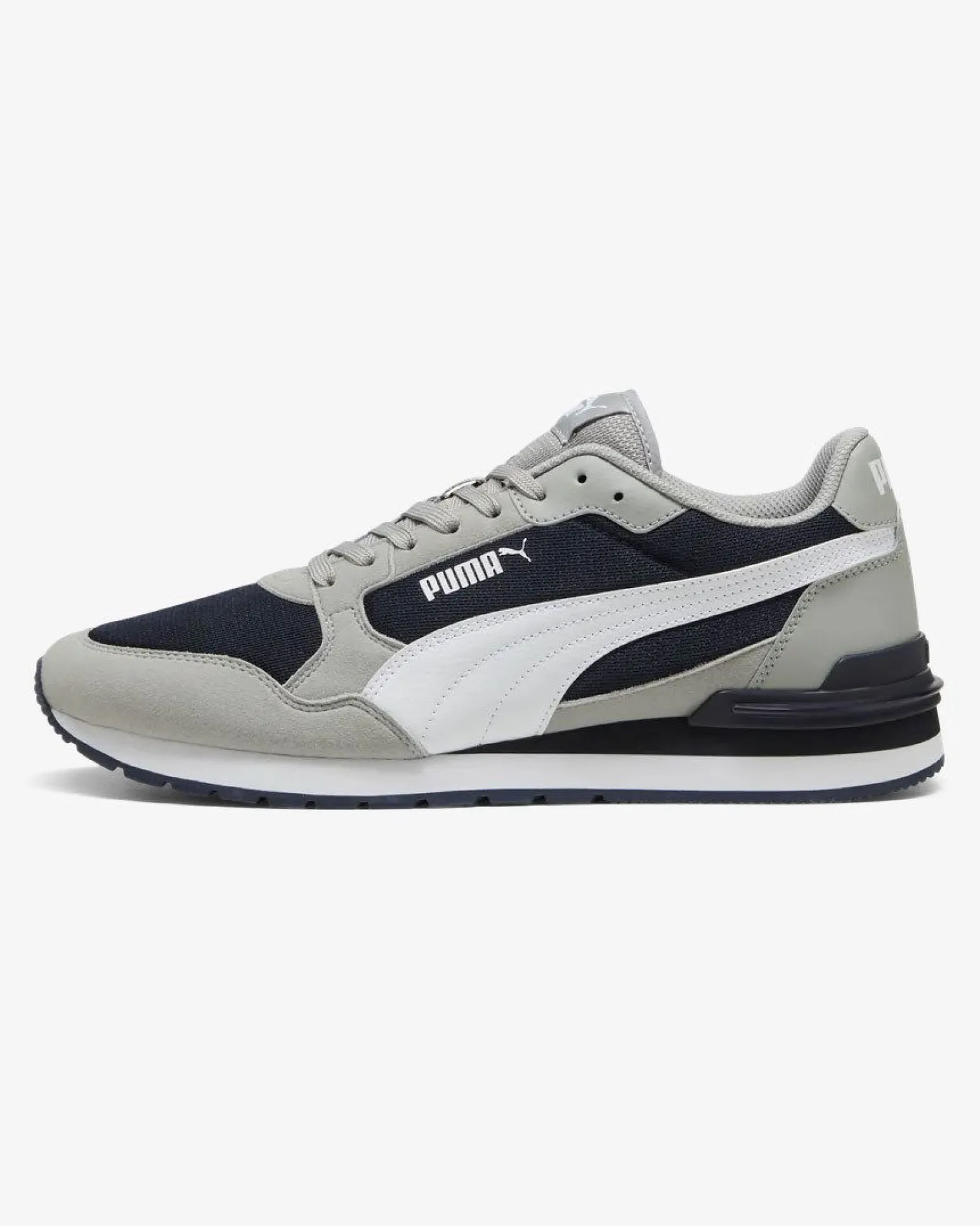PUMA - SNEAKERS ST ST RUNNER V4 MESH -GRIGIA CON DETTAGLI BIANCHI E NERI DA UOMO, 399666-16