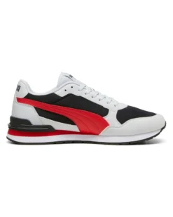 PUMA - SNEAKERS ST ST RUNNER V4 MESH -BIANCA CON DETTAGLI BLU E ROSSI  DA UOMO, 399666-04
