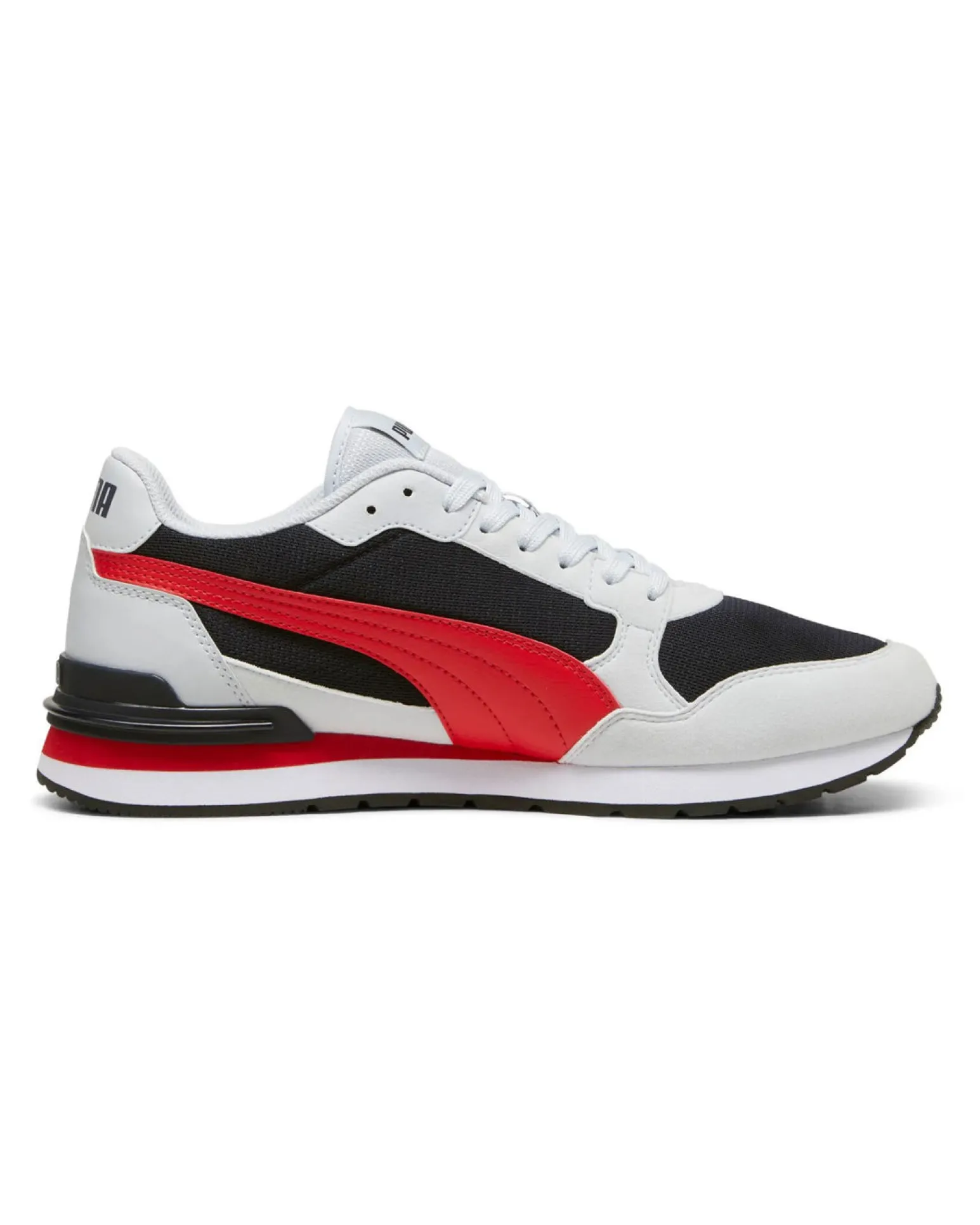 PUMA - SNEAKERS ST ST RUNNER V4 MESH -BIANCA CON DETTAGLI BLU E ROSSI DA UOMO, 399666-04