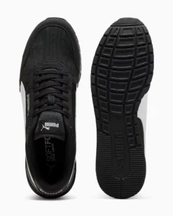 PUMA - SNEAKERS ST ST RUNNER V4 MESH -NERA CON DETTAGLI BIANCHI DA UOMO, 399666-01