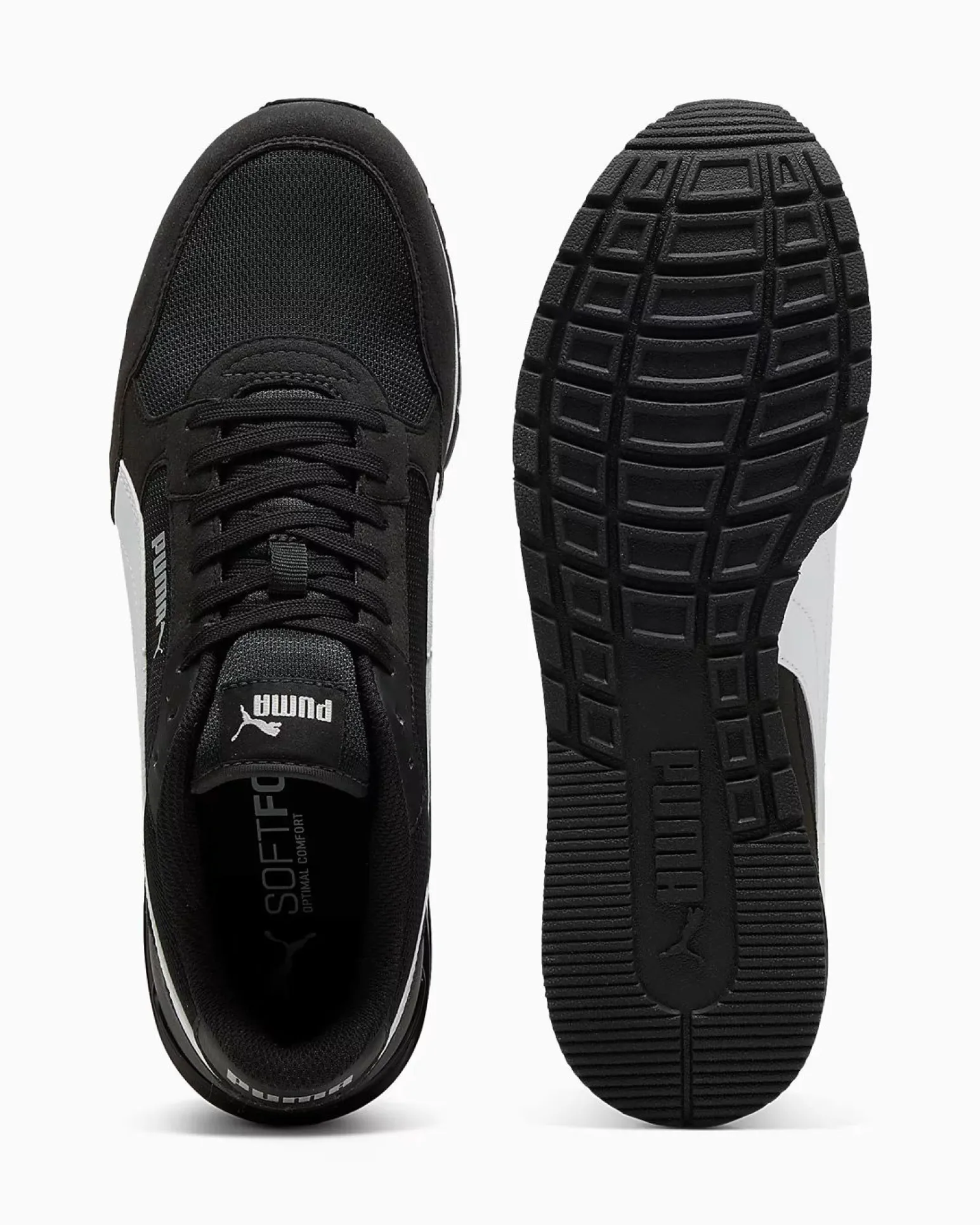 PUMA - SNEAKERS ST ST RUNNER V4 MESH -NERA CON DETTAGLI BIANCHI DA UOMO, 399666-01