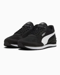 PUMA - SNEAKERS ST ST RUNNER V4 MESH -NERA CON DETTAGLI BIANCHI DA UOMO, 399666-01