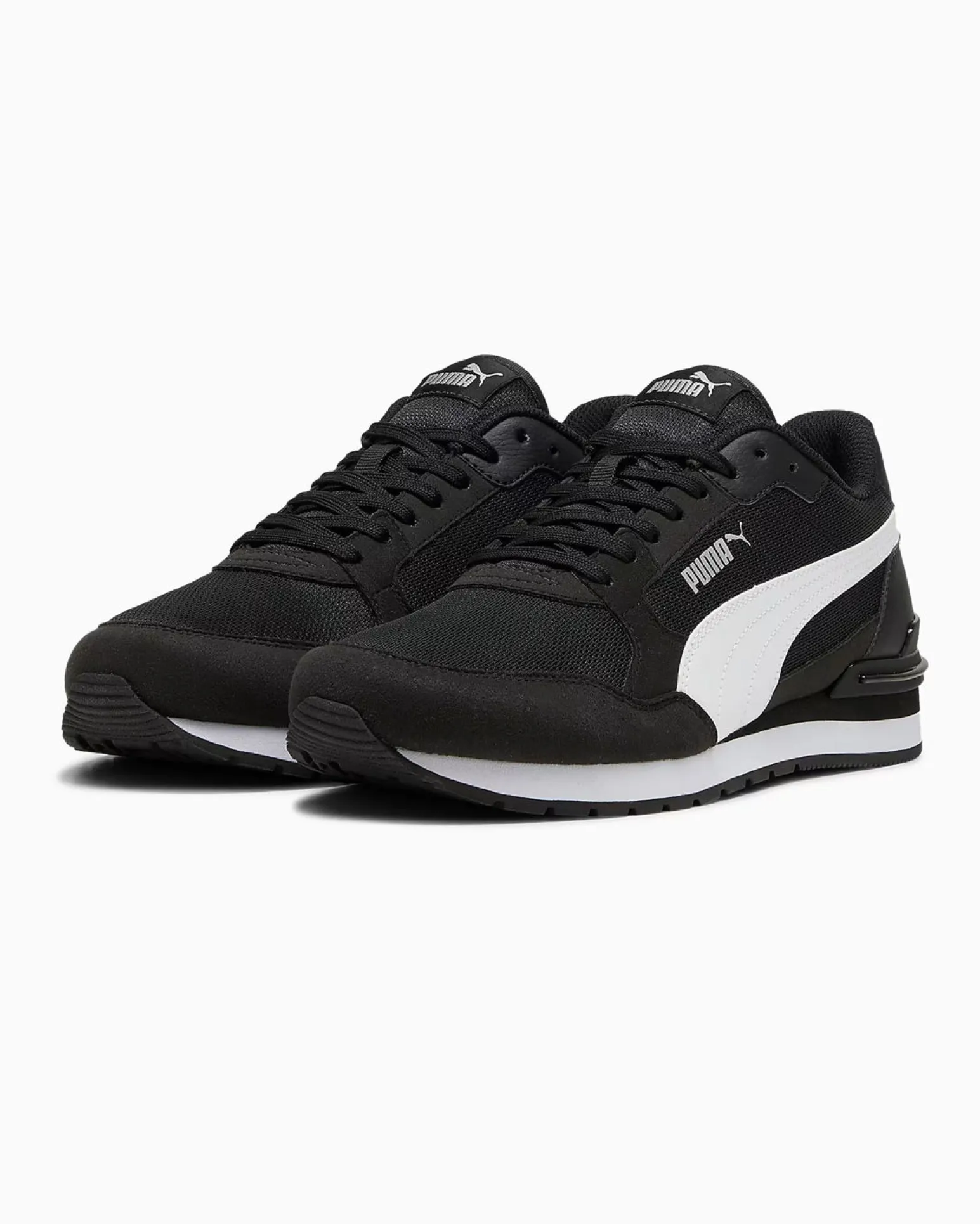 PUMA - SNEAKERS ST ST RUNNER V4 MESH -NERA CON DETTAGLI BIANCHI DA UOMO, 399666-01
